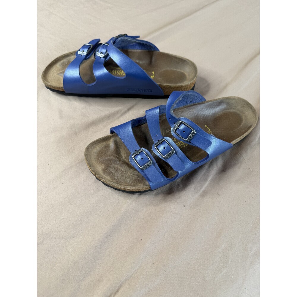 Birkenstock Florida Blue Soft Footbed Sandals Women's 8